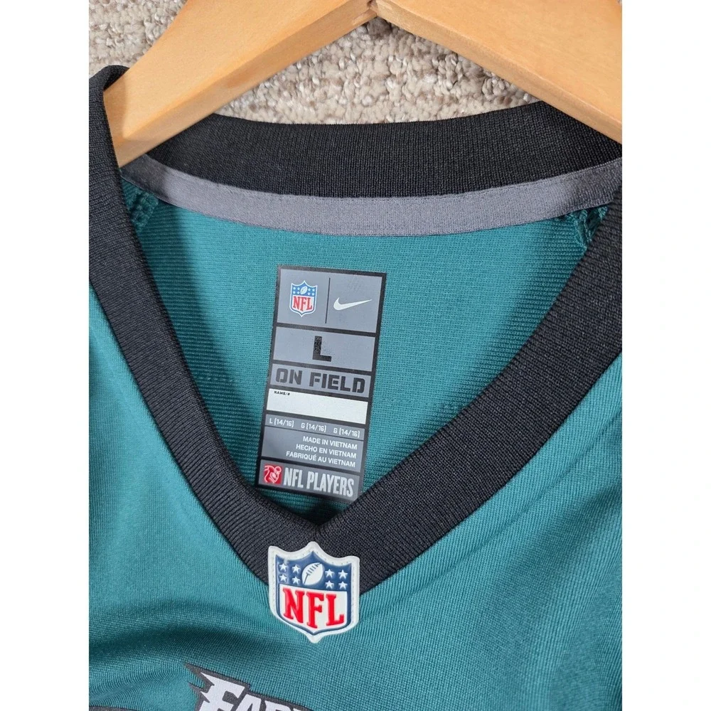 Nike Philadelphia Eagles Carson Wentz #11 Youth Jersey Green Size‎ L 14/16 NFL